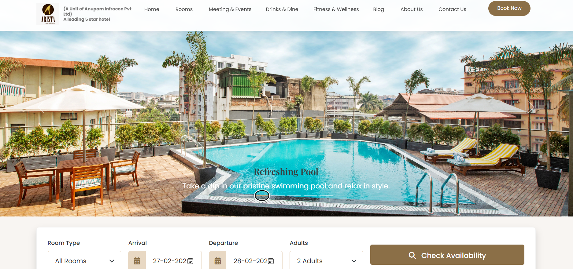 Ambition Hotels Website Preview
